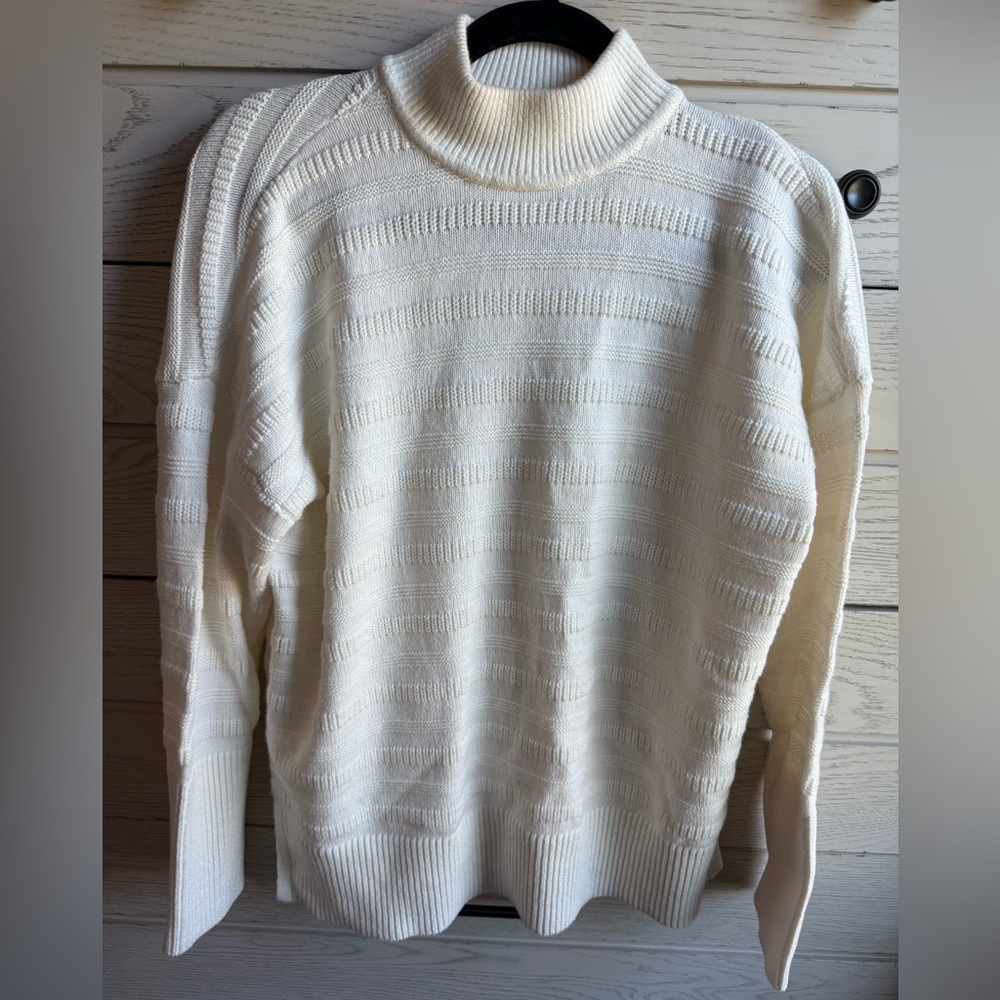 LOFT Ivory Textured Sweater